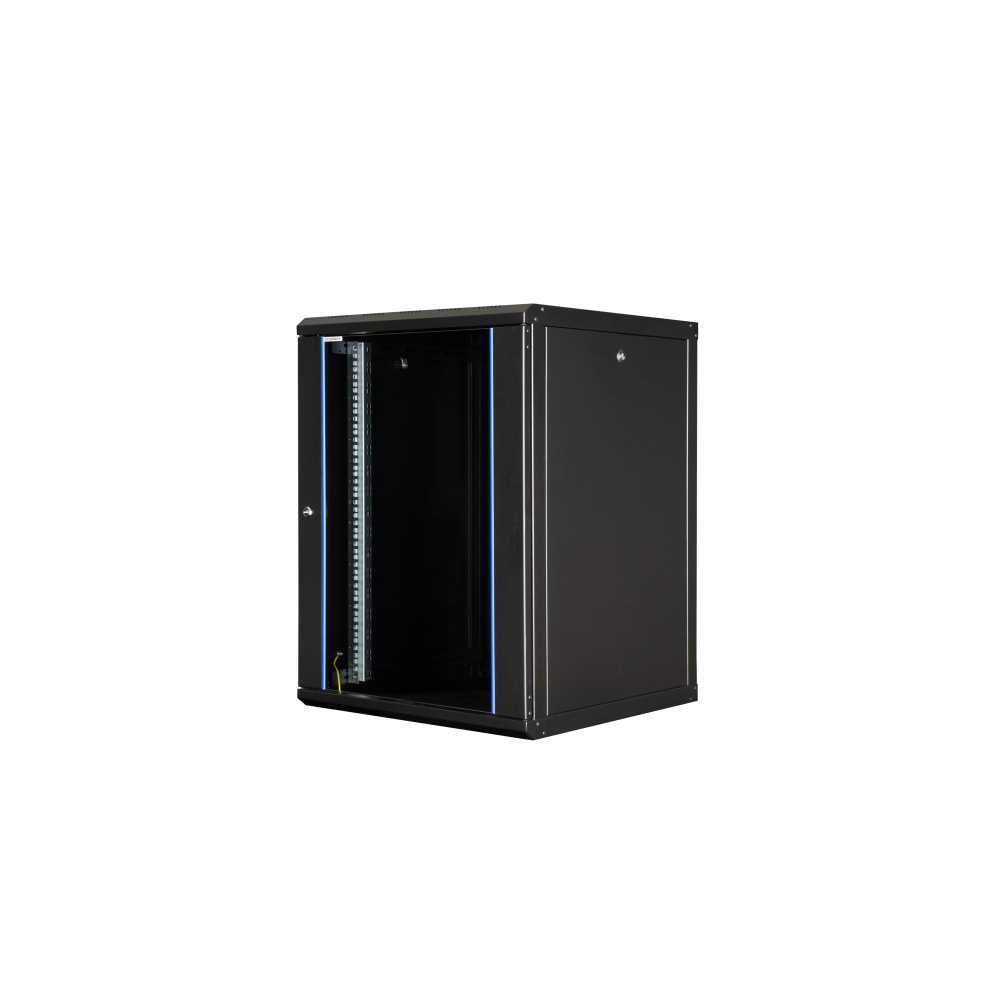 Dulap de perete DTW, 16U H=824 x W=600 x D=600, 19", negru