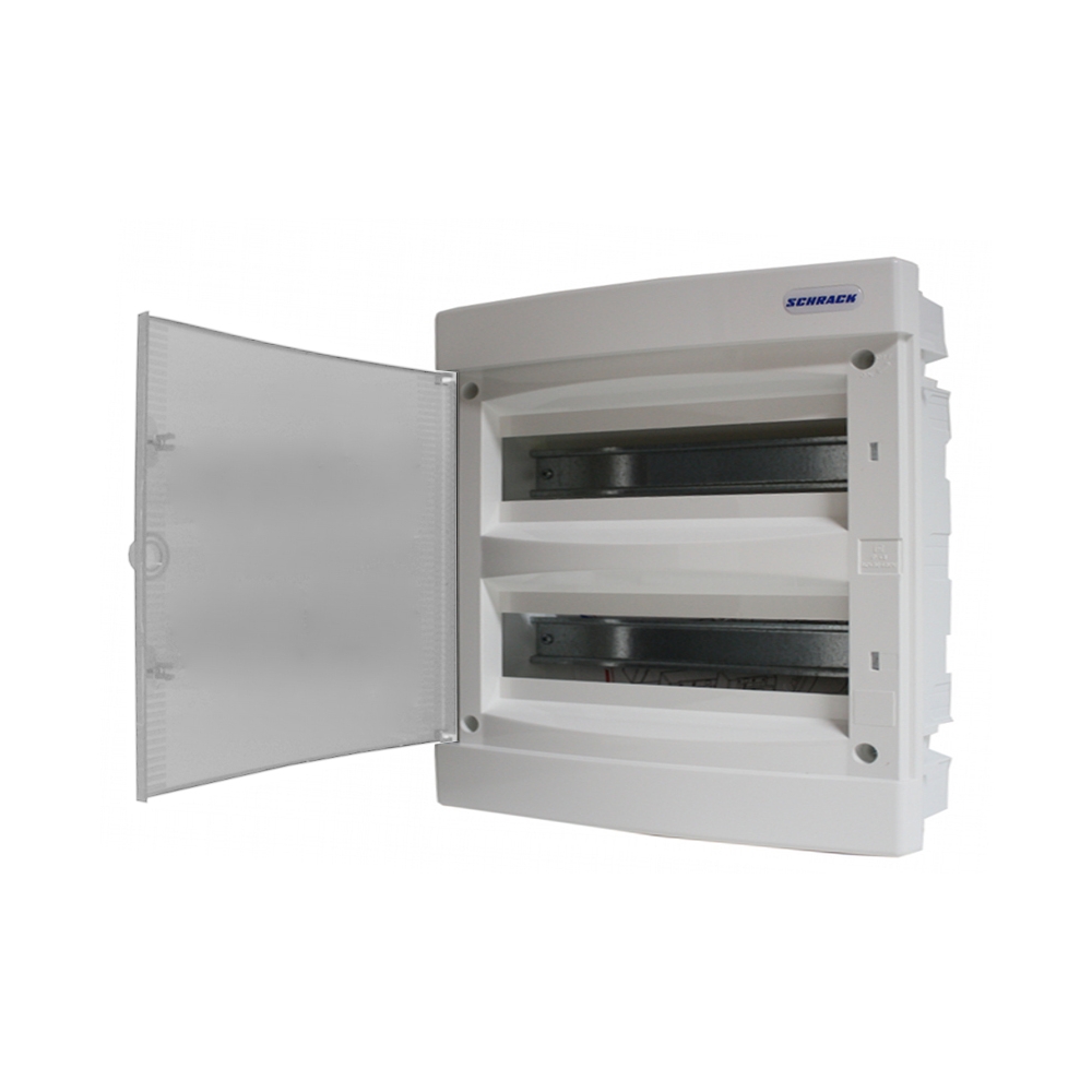 Dulap distrib. &icirc;ncastr. 2r-36UH, uşă din plastic alb mat