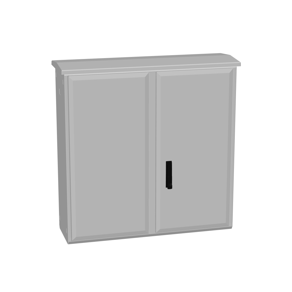 Dulap poliester deschis jos+ac.antipl., 2 uşi, 1000x1000x312