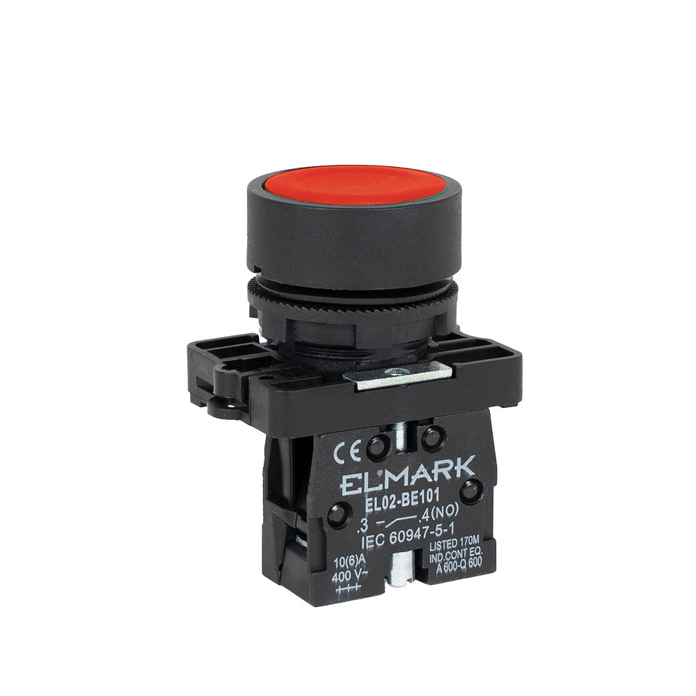 ECONOMIC BUTTON EL2-BA 42 NC RED