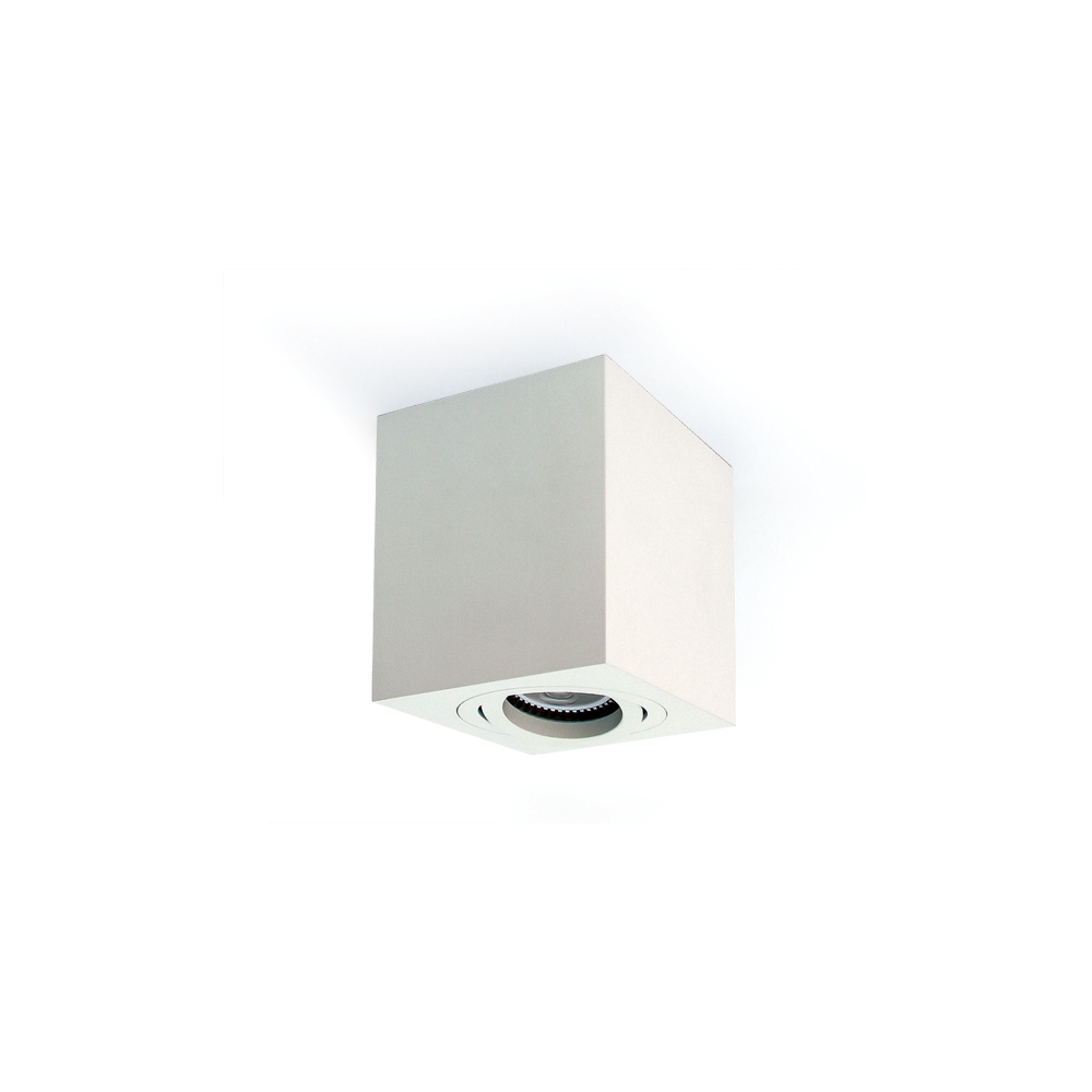 Edda Square-CL MR16, GU10, 10W, 230V, adjustable, alb