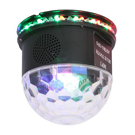 Efect ufo astro led rgb 3w cu difuzor incorporat, bluetooth, negru