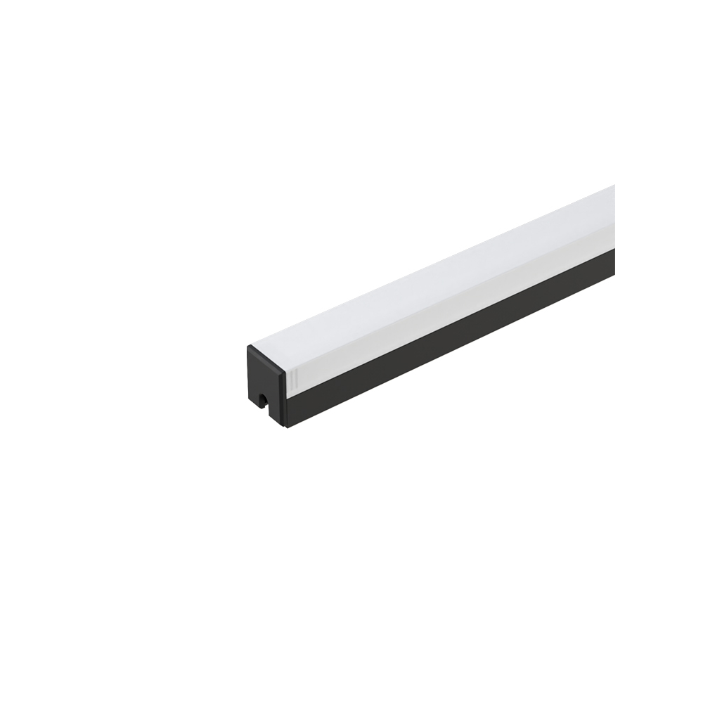 EL-28CR PROFILE FOR LED STRIP 2.5M ОМ, BLACK