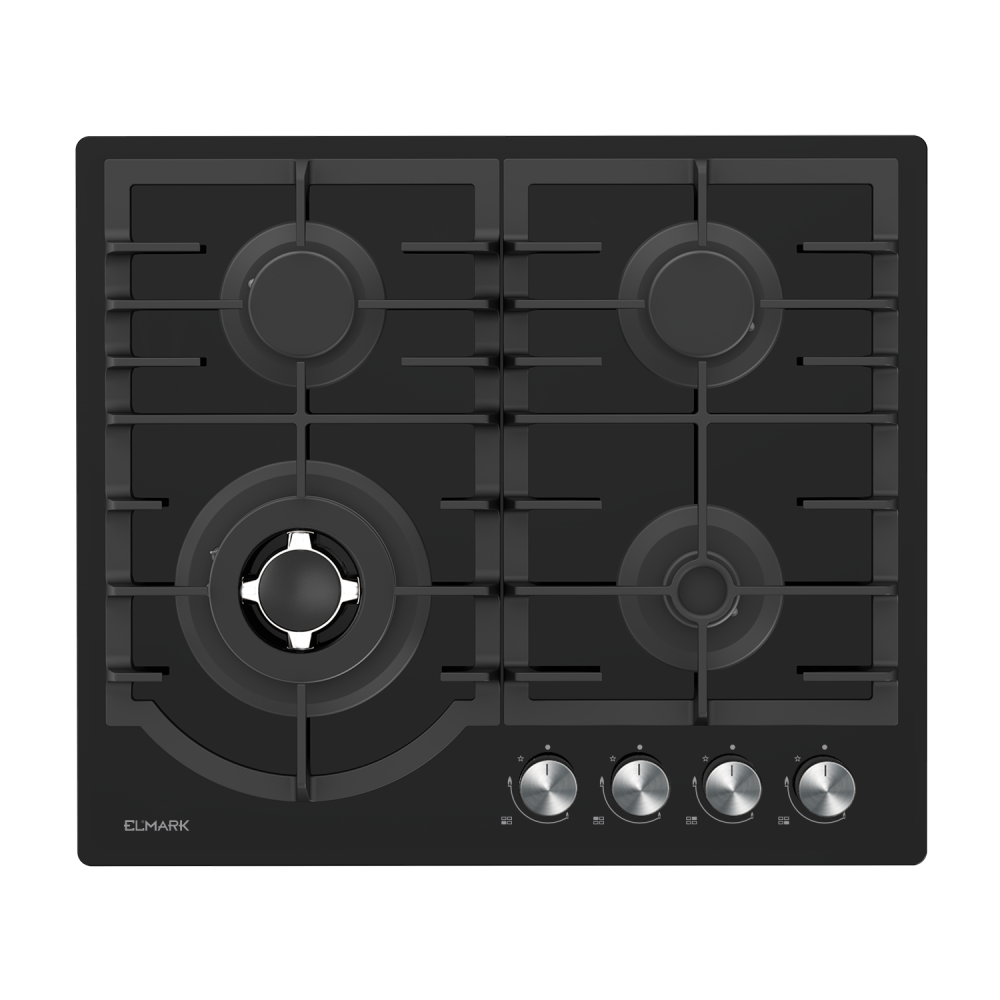 EL-60GH096W GLASS GAS HOB WITH WOK 60CM
