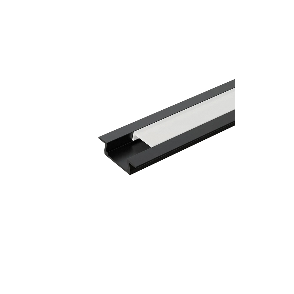 EL-87CR PROFILE FOR LED STRIP 2.5M, BLACK
