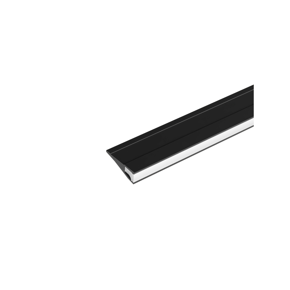EL-92CR SHELF PROFILE FOR LED STRIP 2.5M, BLACK