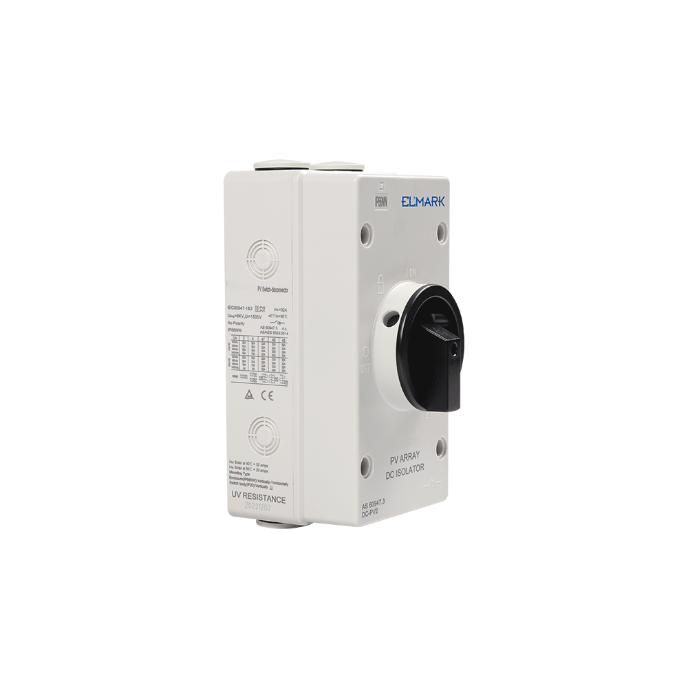 EL-DC 2P/32A DC ISOLATOR 2 SERIES-1 STRING, IP65