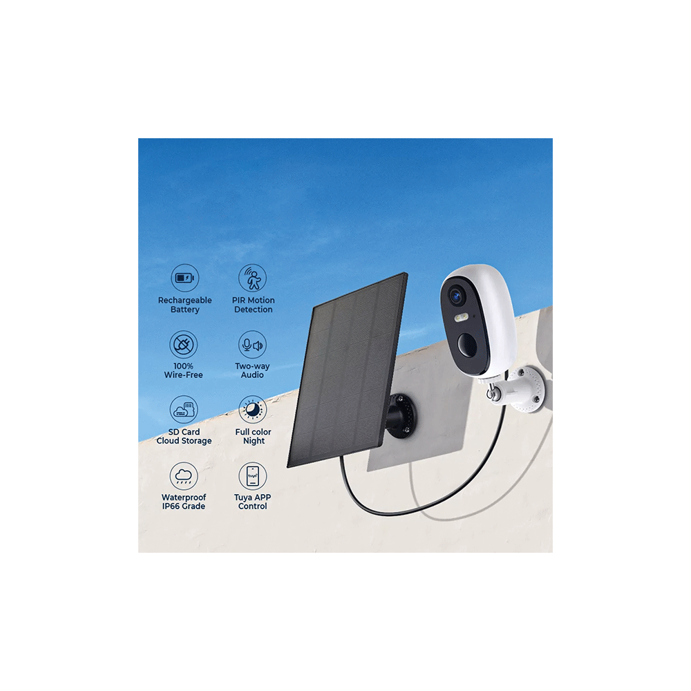 EL-Q047 TUYA SMART SOLAR CAMERA 1080P IP66