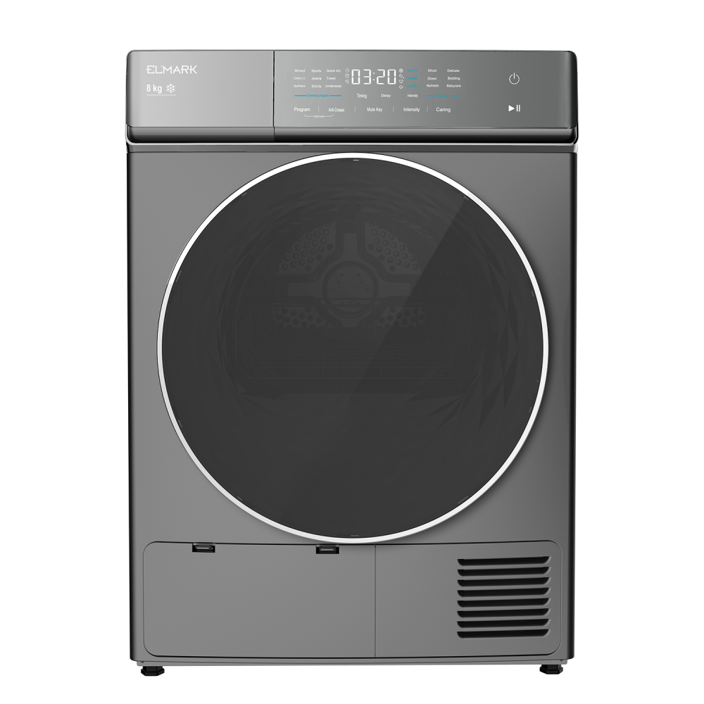 EL-WL68 HEAT PUMP TUMBLE DRYER 8KG, DARK GREY