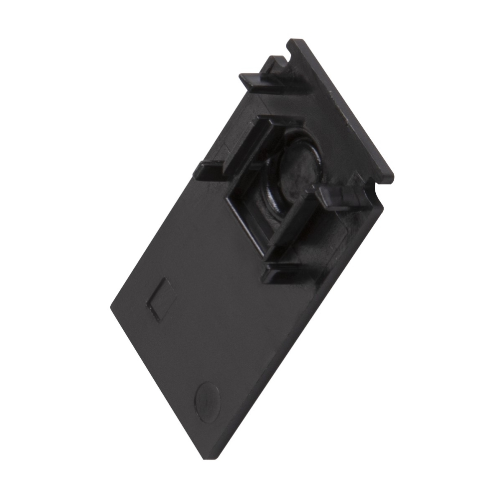 Element de capăt sina, 48V TRACK, negru