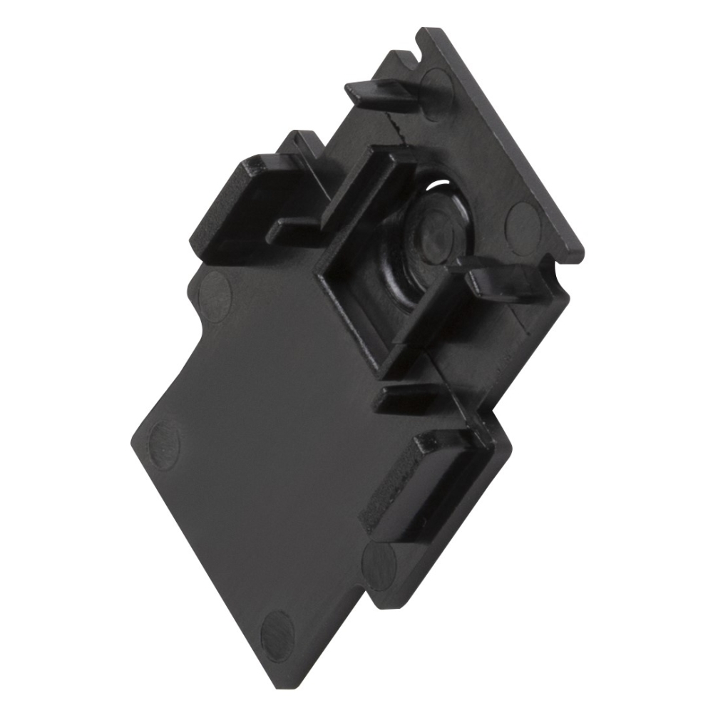 Element de capăt sina, 48V TRACK, negru