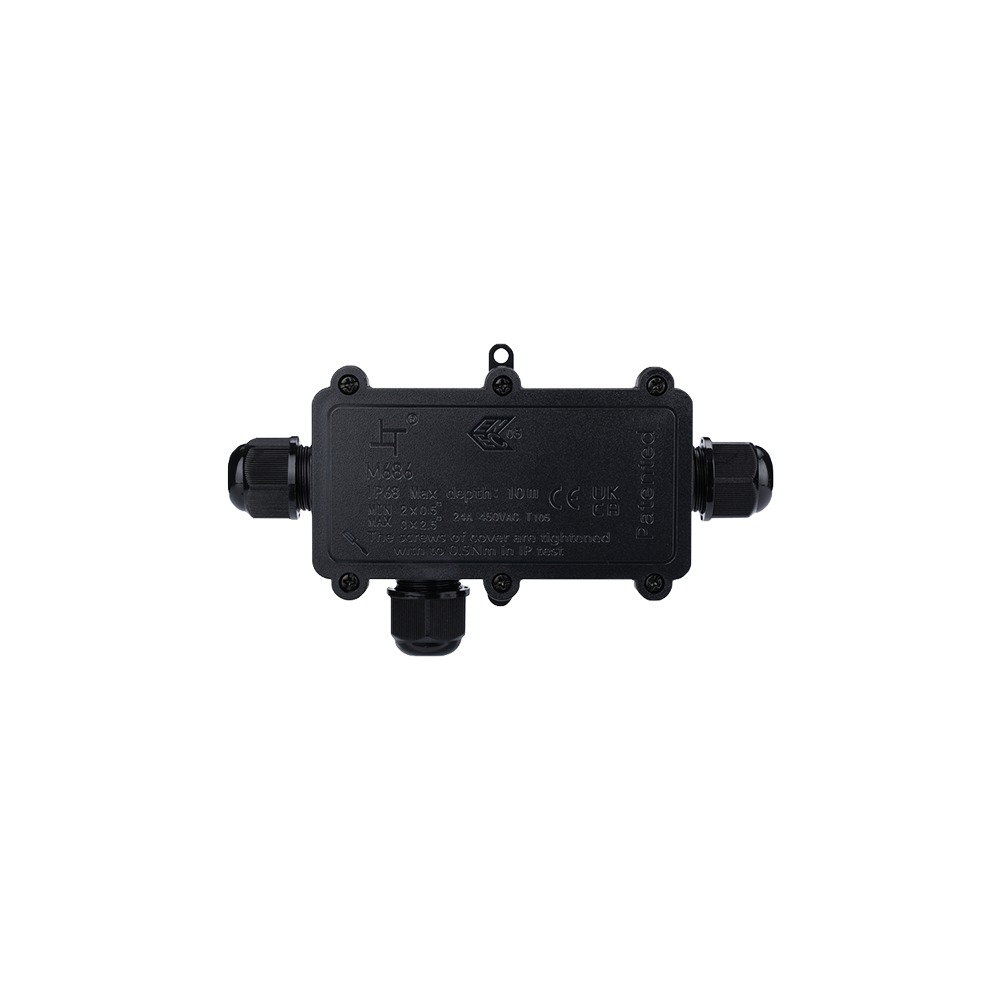 ELMARK JUNCTION BOX 3 ENTRY 450VAC 24A, IP68