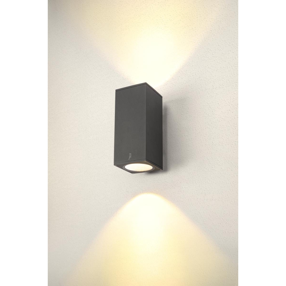 ENOLA UP/DOWN SQ L 53W 3000/4000K 230V LED IP65 antracit