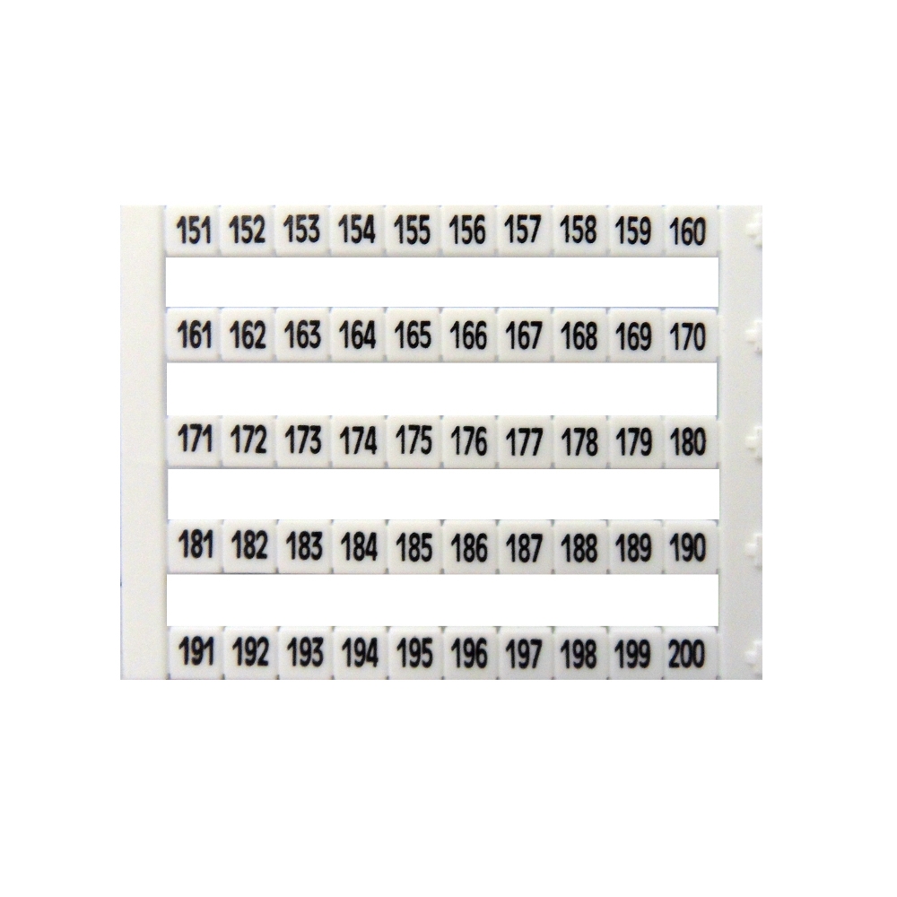 Etichete inscripţ. oriz. DEKAFIX DY5 151-200 (50 etichete)