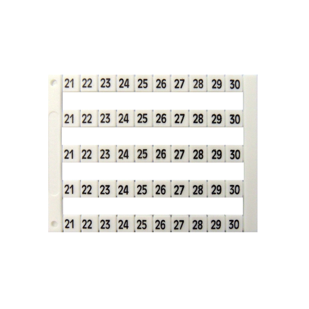 Etichete inscripţ. oriz. DEKAFIX DY5 21-30 (50 etichete)