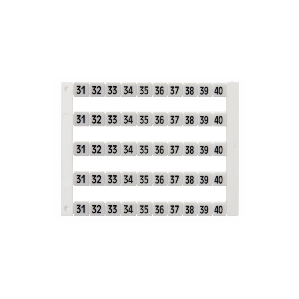 Etichete inscripţ. oriz. DEKAFIX DY5 31-40 (50 etichete)