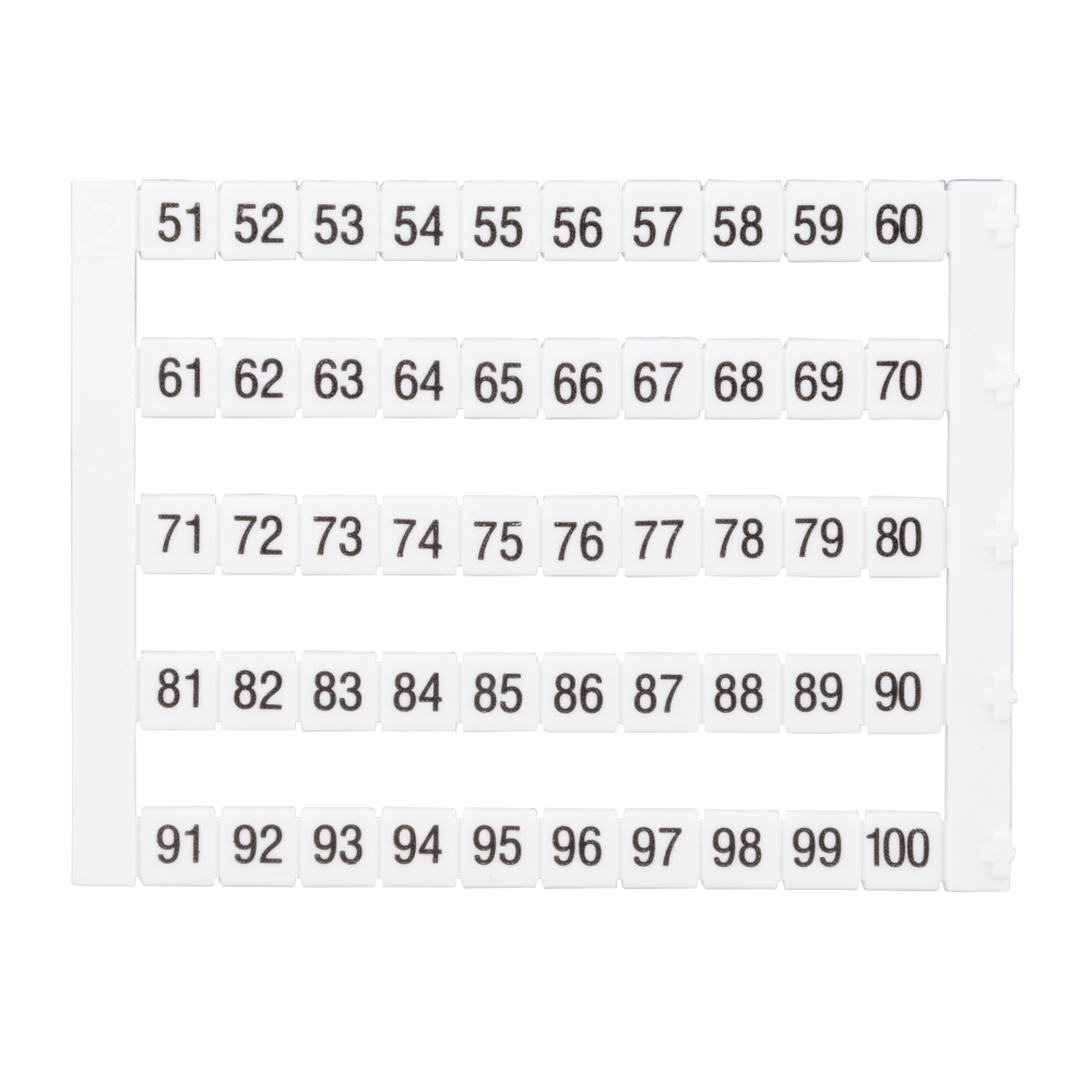 Etichete inscripţ. oriz. DEKAFIX DY5 51-100 (50 etichete)