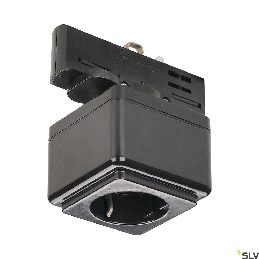 EUTRAC power soclu adaptor, negru