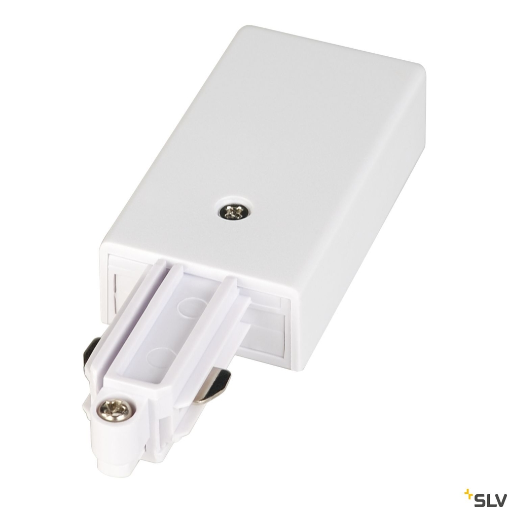 Feed-in pt 1-ph-hv track, protection conductor st&acirc;nga, alb