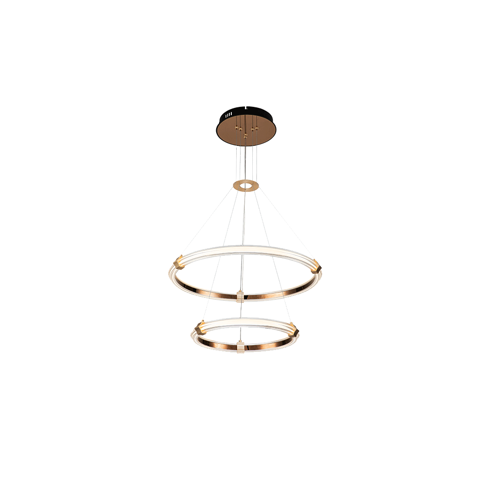 FELIX LED CANDELABRU 58W 3000K NEGRU/AURIU