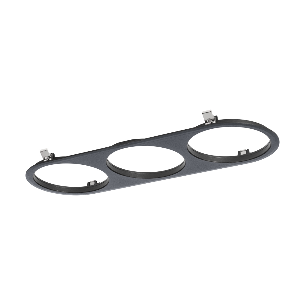 Ferronego Installation frame "111" round / 3-fach black