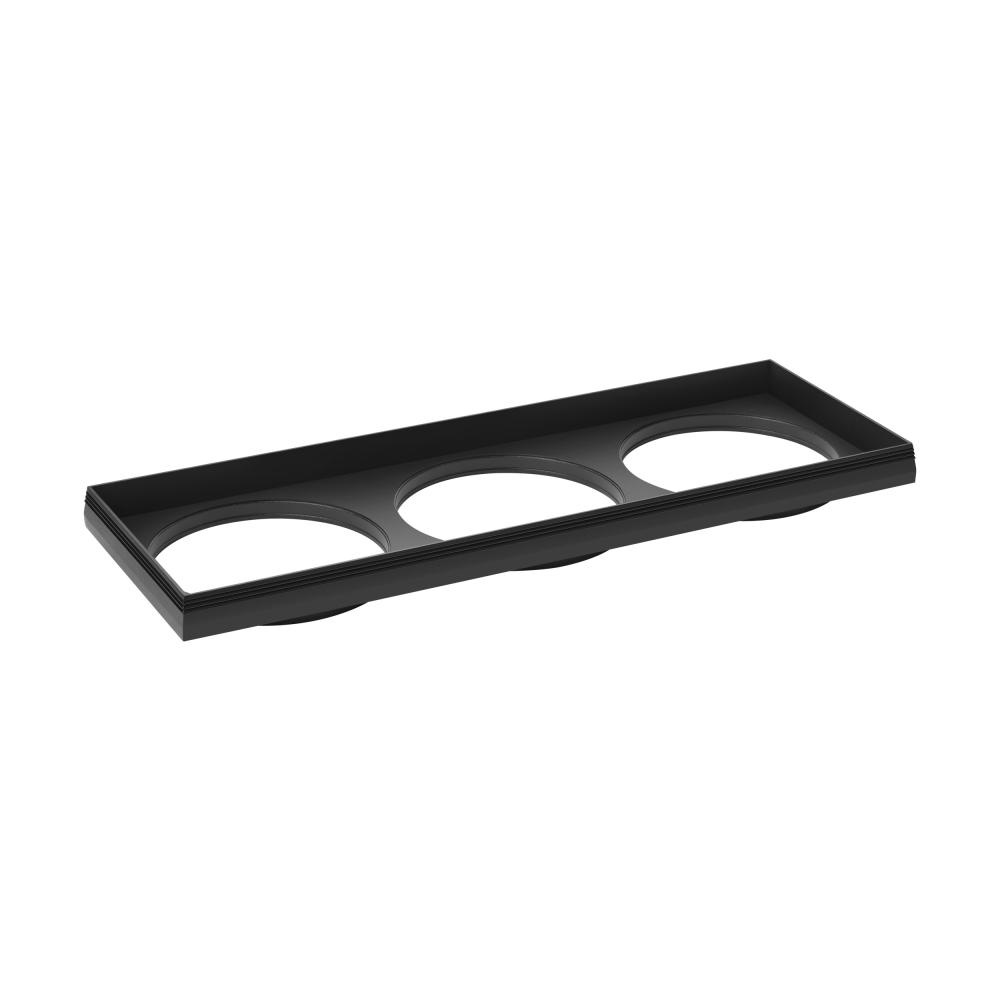 Ferronego Installation frame "111" square / 3-fach black