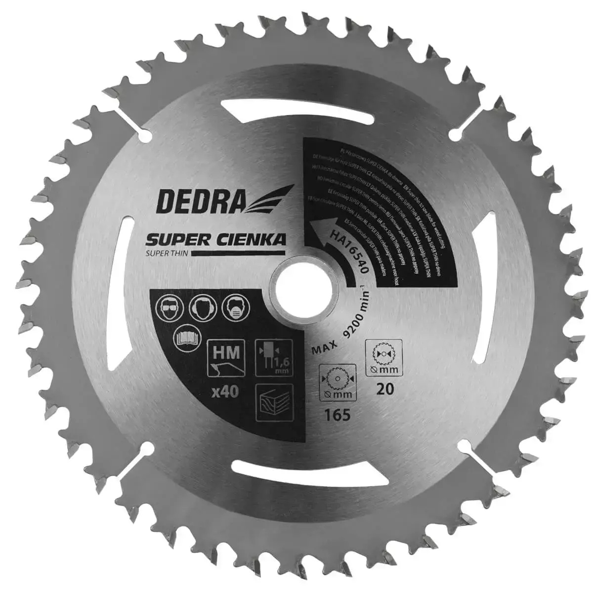 Fierăstrău circular super thin pentru lemn 24z 185x20x1,1x1,6mm