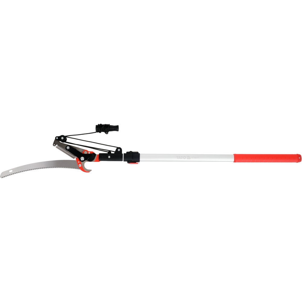 FIERĂSTRĂU + FOARFECĂ TELESCOPICĂ PENTRU CRENGI 2M, ALUMINIU