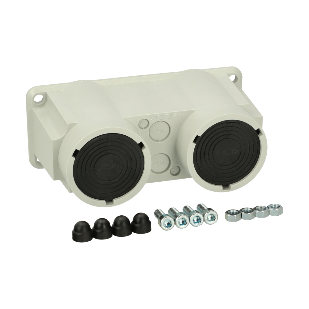 Flanşă cu elemente de preluare cabluri, măr. 2, 2x30-60mm
