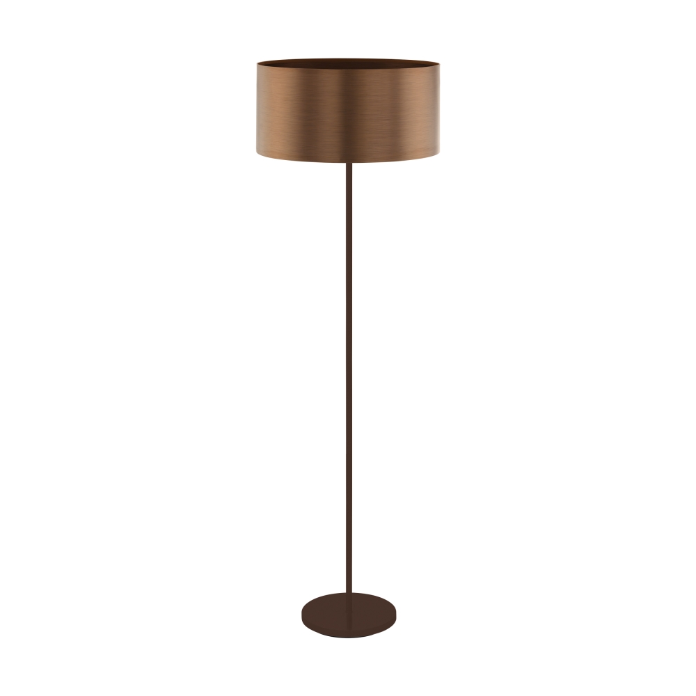 Floor luminaire "Saganto" E27 60W brown/brown-copper