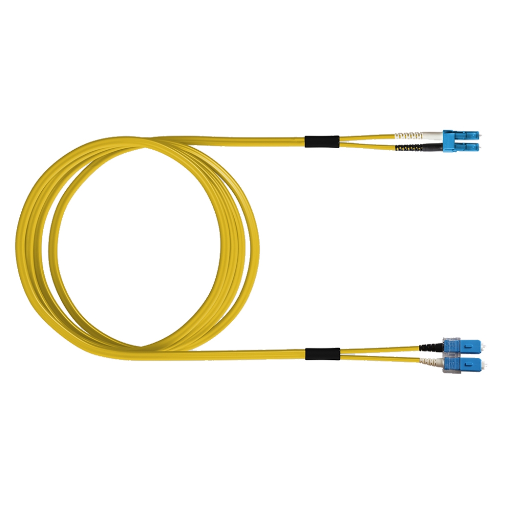 FO Patch Cord Premium, Duplex, LCD/SCD, E09/125, OS2, 10m