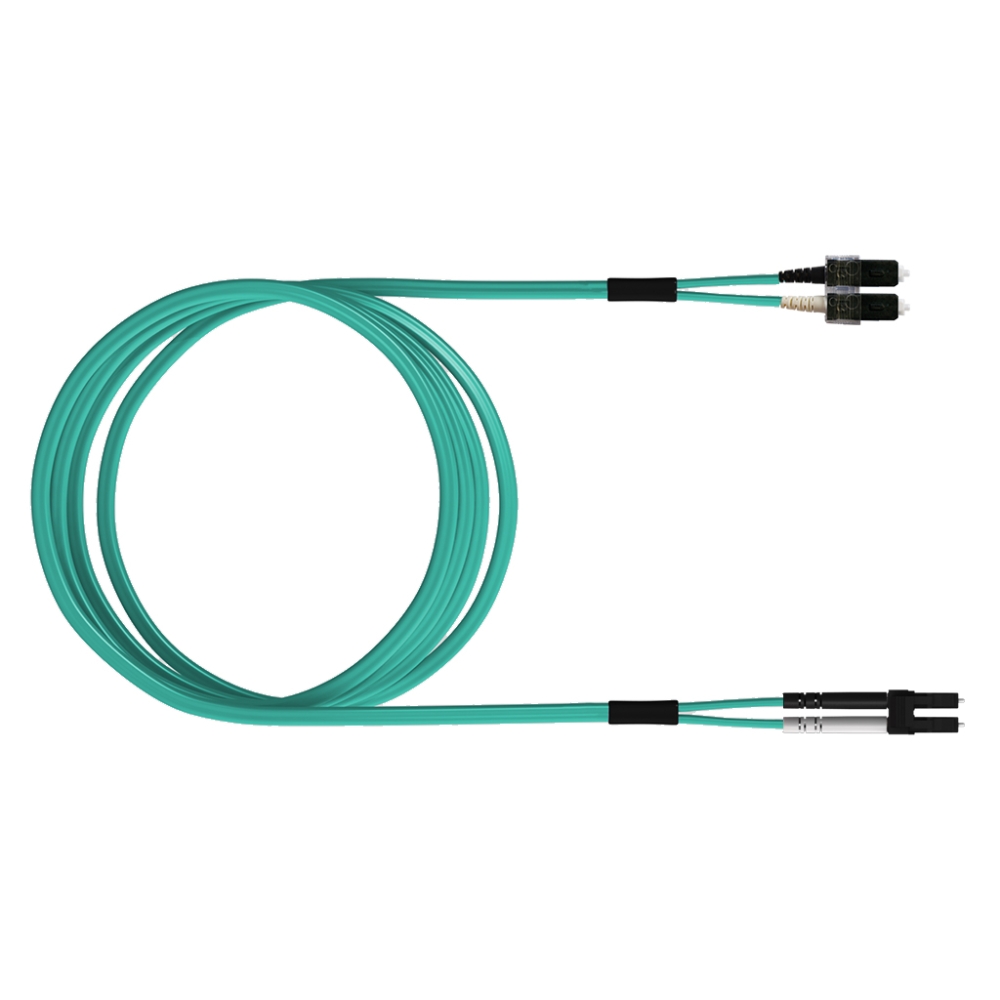FO Patch Cord Premium, Duplex, LCD/SCD, G50/125, OM3, 1m