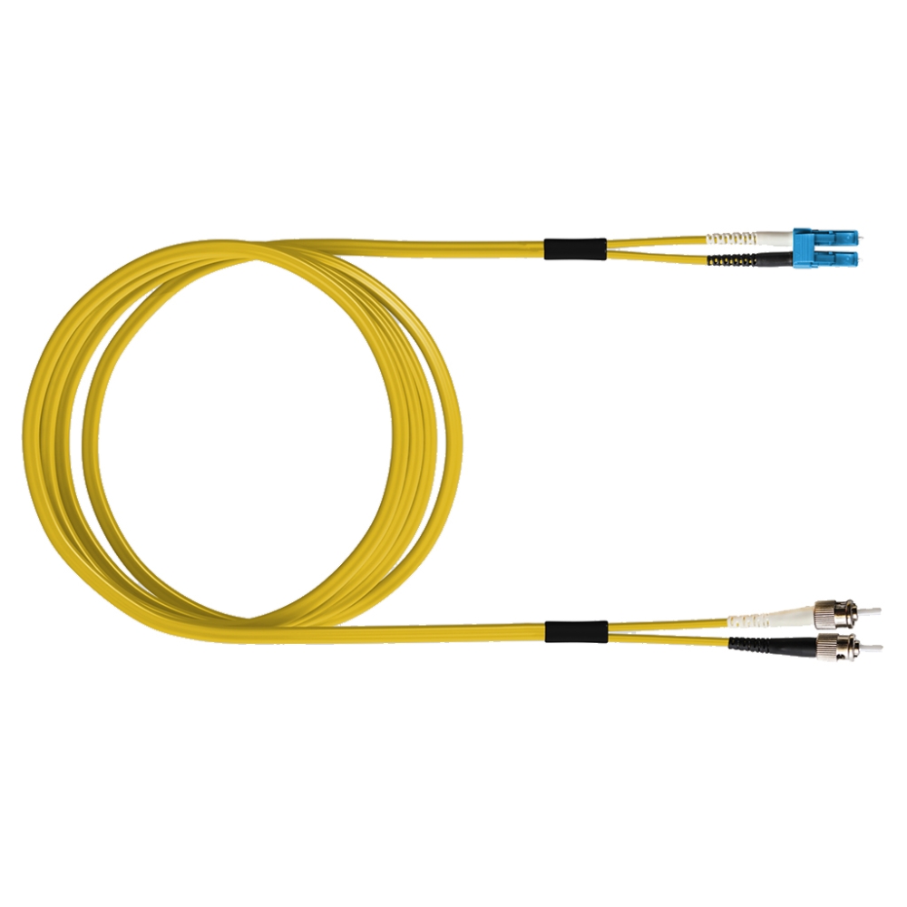 FO Patch Cord Premium, Duplex, LCD/ST, E09/125, OS2, 5m