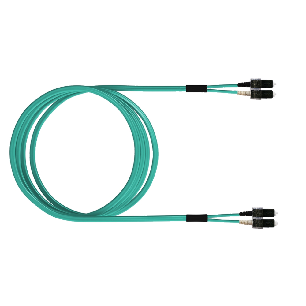 FO Patch Cord Premium, Duplex, SCD/SCD, G50/125 OM3, 1m