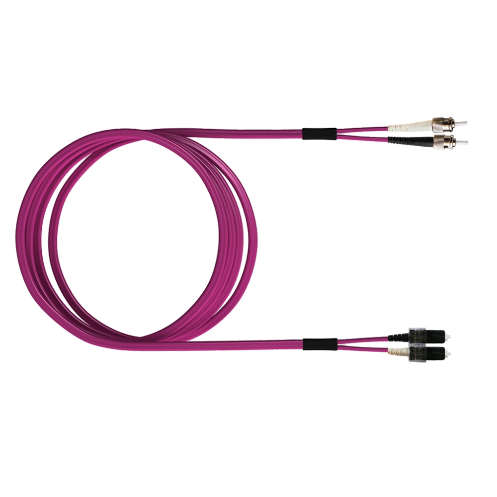 FO Patch Cord Premium, Duplex, SCD/ST, G50/125 OM4, 5m