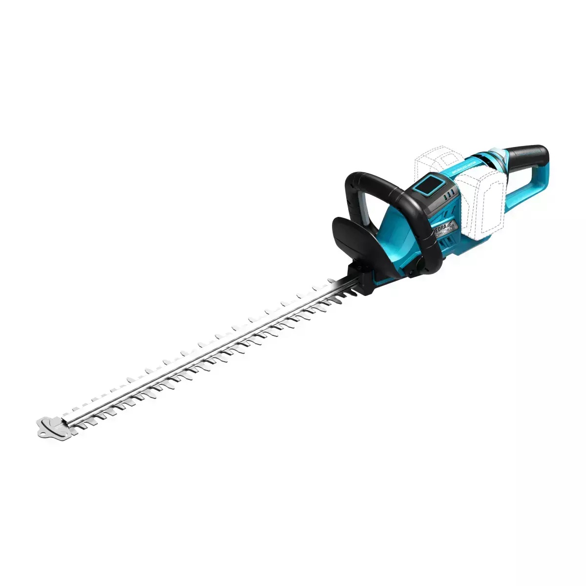 Foarfece de tăiere a gardurilor vii fără perii 600mm,2x18v
