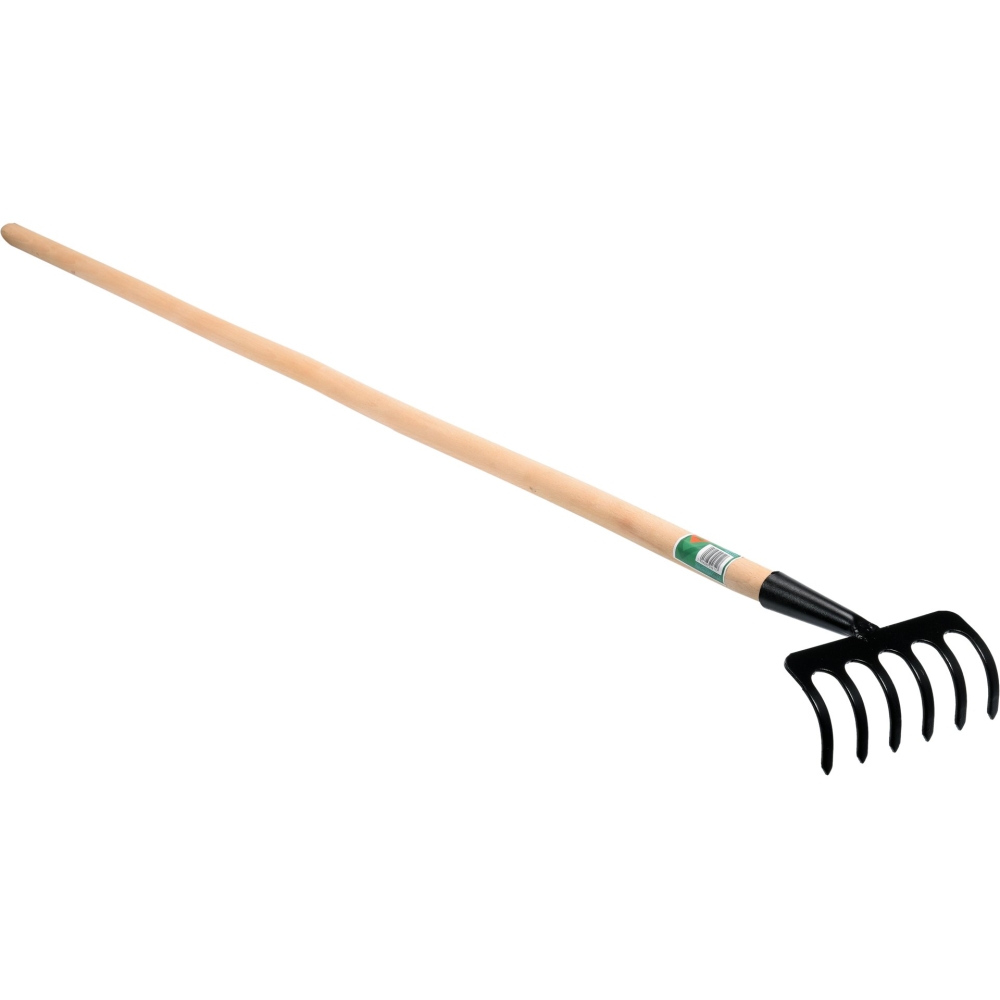 GREBLĂ METAL, 6 DINȚI, CU COADĂ
