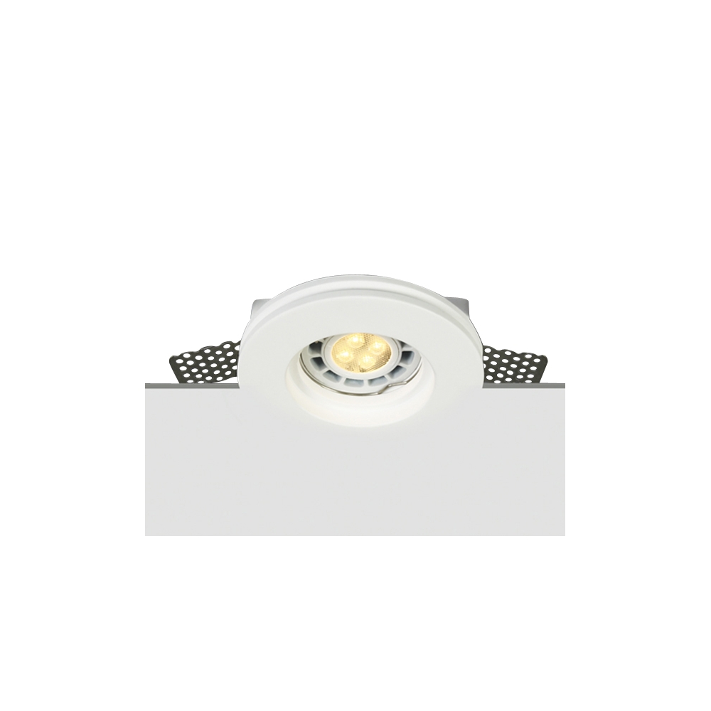 Gypsum Round GT1, MR16 GU10, 50W, IP20, alb