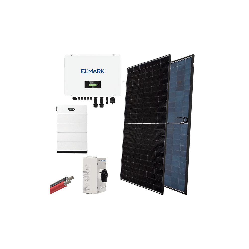 HYBR. SOLAR SYSTEM 3P/20kW 580W PANELS WITH BATT.