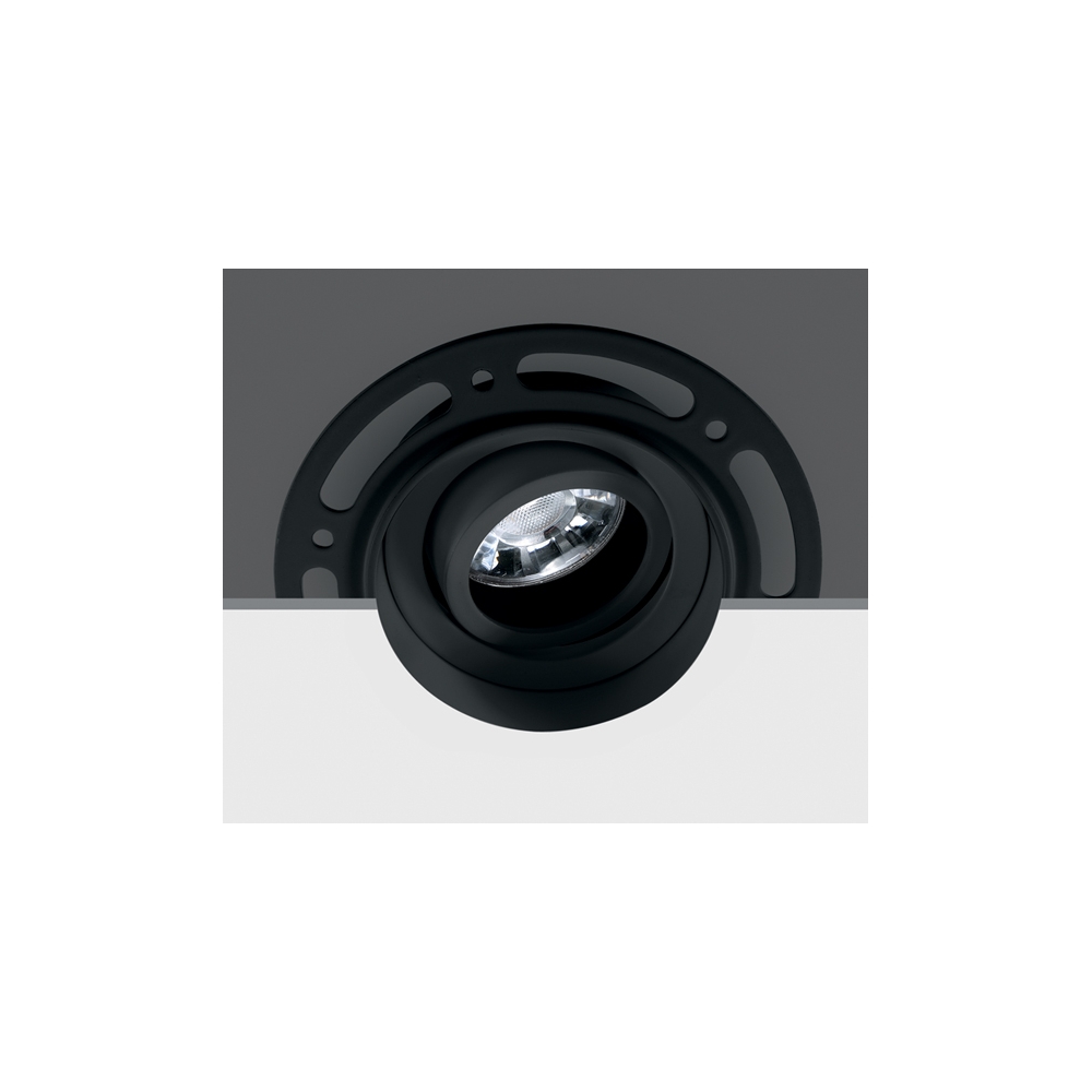 INA-R/T GU10 MR16, GU10, trimless, IP20, negru