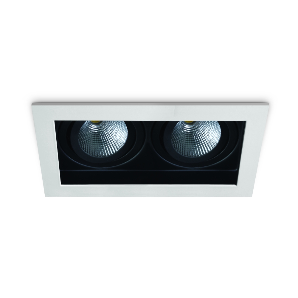 Ina-S COB LED, 2x 12W 700mA 3000K 2x1100lm 40&deg; IP20 alb