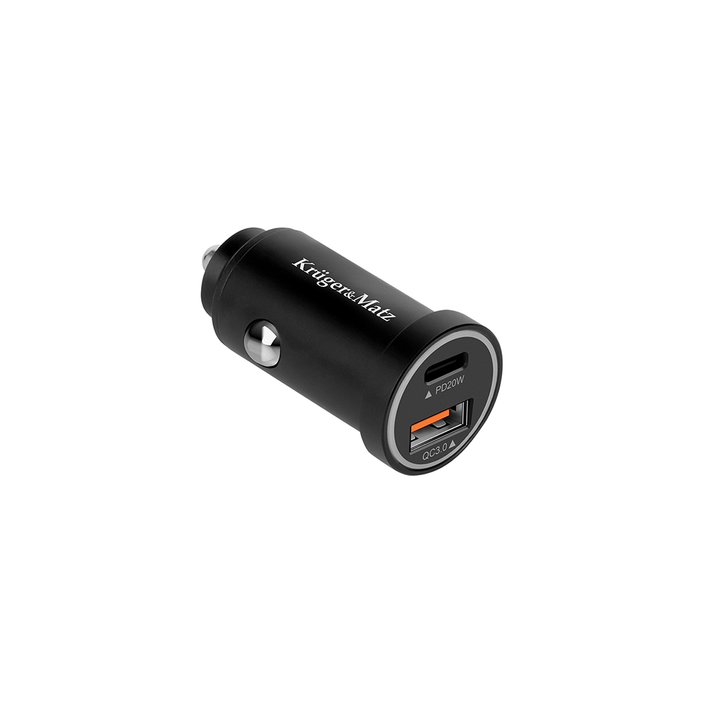 INCARCATOR AUTO USB-A / TYPE C QC PD 38W KRUGER&MATZ