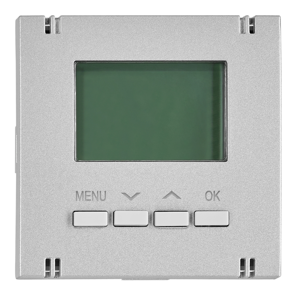 Interfață pentru termostat digital, &icirc;ncălzire/racire, argint