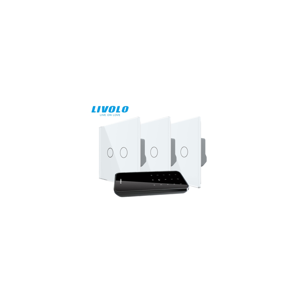 Intrerupatoare duble wireless RF + telecomanda RF 27 circuite, generatia noua