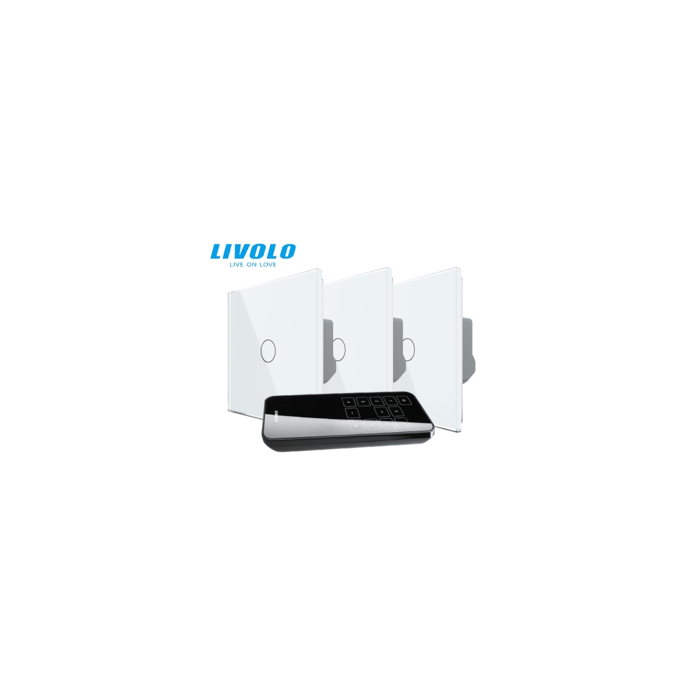 Intrerupatoare simple wireless RF + telecomanda RF 27 circuite, generatia noua