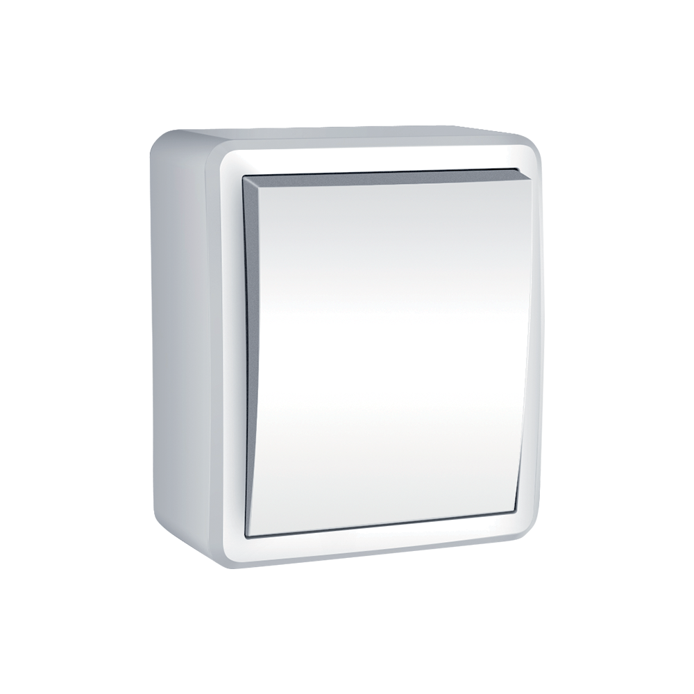 INTRERUPATOR CAP SCARA APLICAT ALB IP44