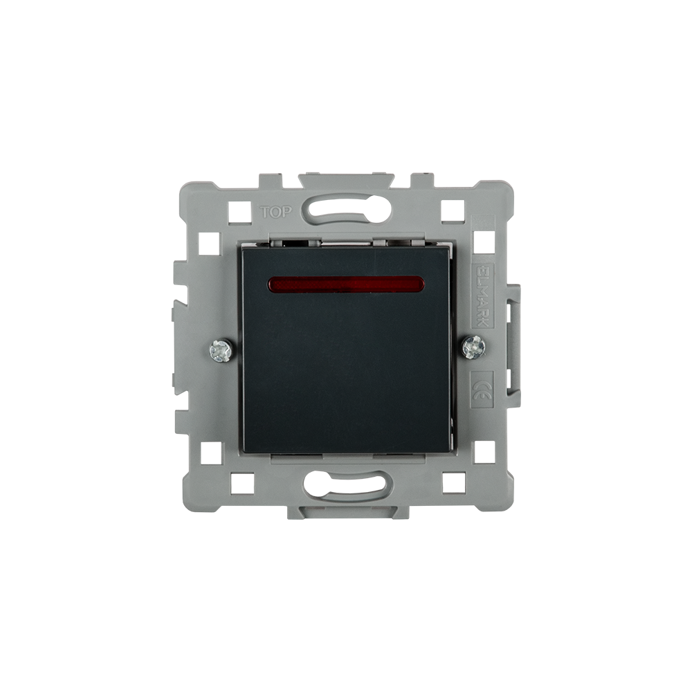 INTRERUPATOR CAP SCARA CU LED SPLENDOR EL0607 NEGRU