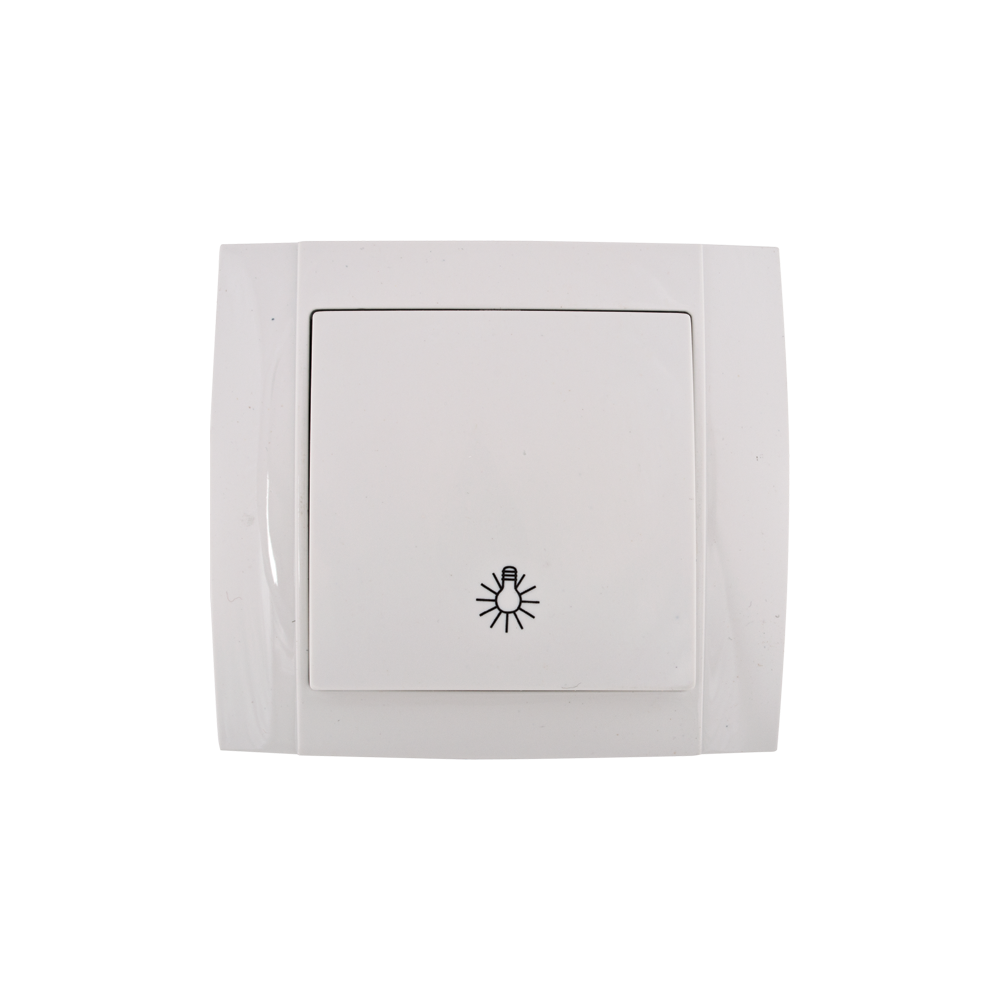 INTRERUPATOR CU REVENIRE CU LED ALB SR-2514