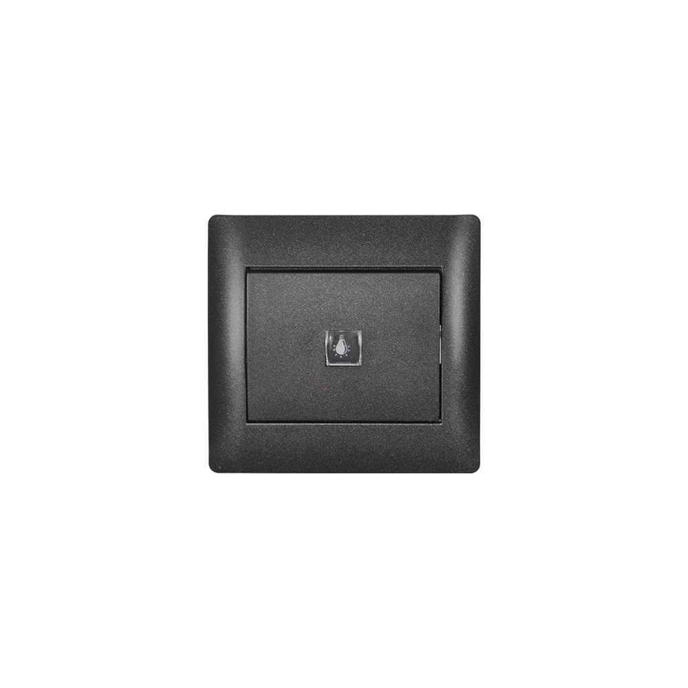 INTRERUPATOR CU REVENIRE RHYME NEGRU METALIC