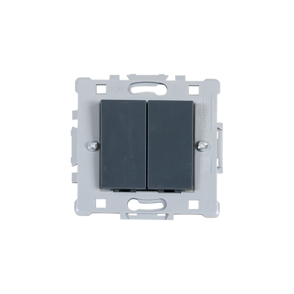 INTRERUPATOR DUBLU SPLENDOR EL0610 NEGRU